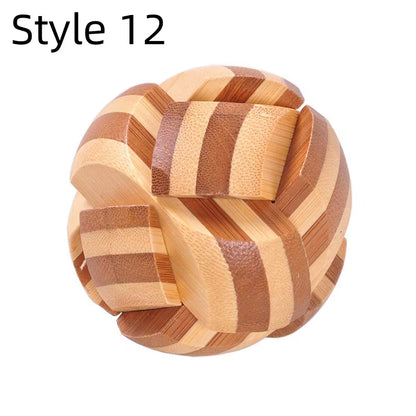 New Wooden Kong Ming Lock Lu Ban Lock IQ Brain Teaser Educational Toy Children Montessori 3D Puzzles Game Unlock Toys Kid Adult