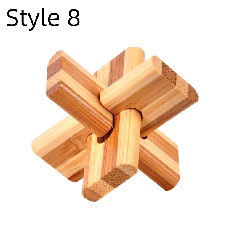 New Wooden Kong Ming Lock Lu Ban Lock IQ Brain Teaser Educational Toy Children Montessori 3D Puzzles Game Unlock Toys Kid Adult