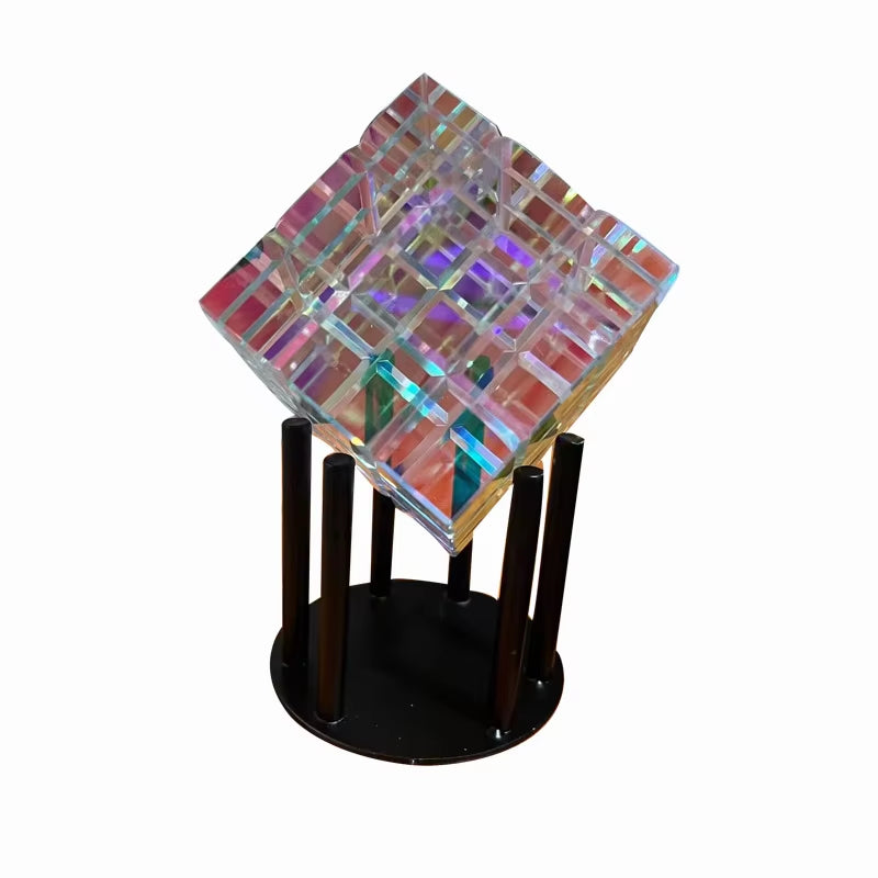 Magik Chroma Cube Crystal Sculpture Table Decoration Magic Chroma Cube