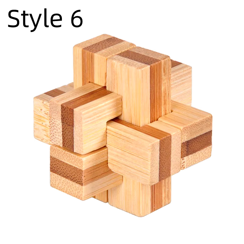 New Wooden Kong Ming Lock Lu Ban Lock IQ Brain Teaser Educational Toy Children Montessori 3D Puzzles Game Unlock Toys Kid Adult