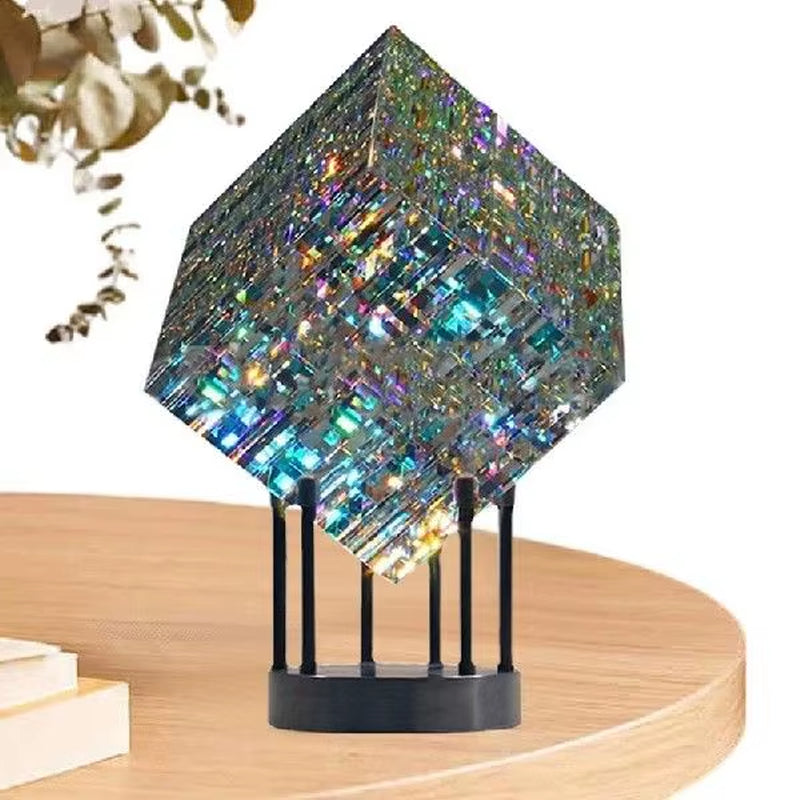 Magik Chroma Cube Crystal Sculpture Table Decoration Magic Chroma Cube