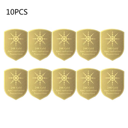 10Pcs anti Radiation Protector Shield EMF Protection Mobile Cell Phone Stickers EMR Blocker for Laptop Computer