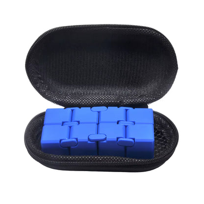 Aluminum Alloy Infinity Mini Magic Cube New Flip Cubic Puzzle Block Stress Relief Portable Fidget Toy for Children Adult