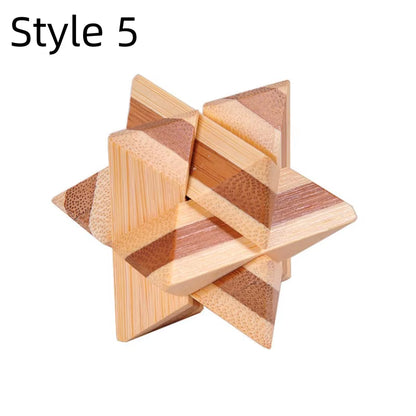 New Wooden Kong Ming Lock Lu Ban Lock IQ Brain Teaser Educational Toy Children Montessori 3D Puzzles Game Unlock Toys Kid Adult